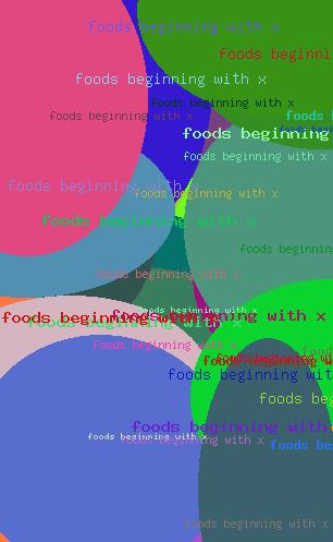 foods beginning with x
